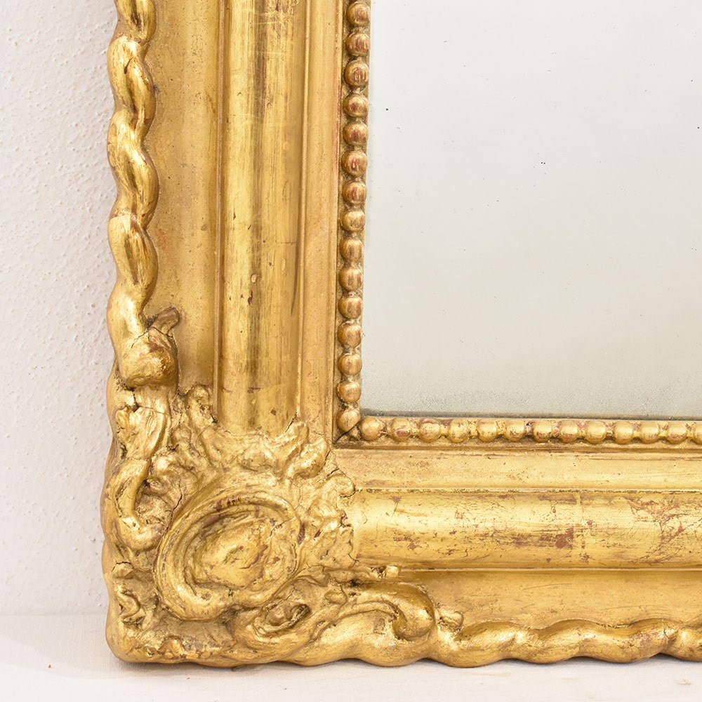 SPR151 1a old gold mirror small wall mirror XIX century.jpg